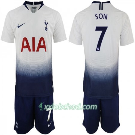 Fotbalové dresy Tottenham Hotspur Son 7 Dětské Domácí Dres 2018/19 Krátký Rukáv